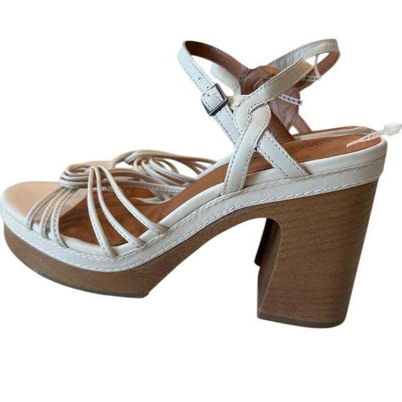 Lucky Brand Ismene Buckle Strappy Open Toe Platform Sandals Block Heel Size 10 - Picture 8 of 15